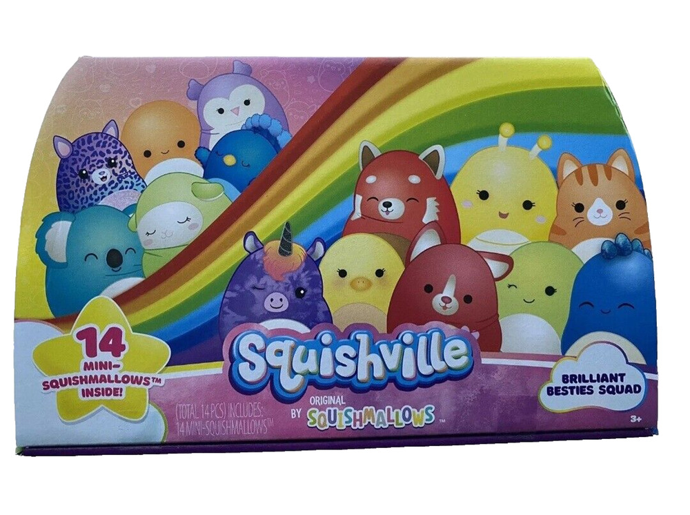 Squishville Brilliant Besties Squad 14 pc Squishmallows 2" Mini Plush NEW